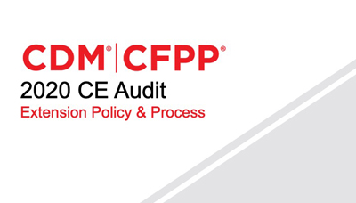 Webinar – 2020 CE Audit Extension Policy and Process
